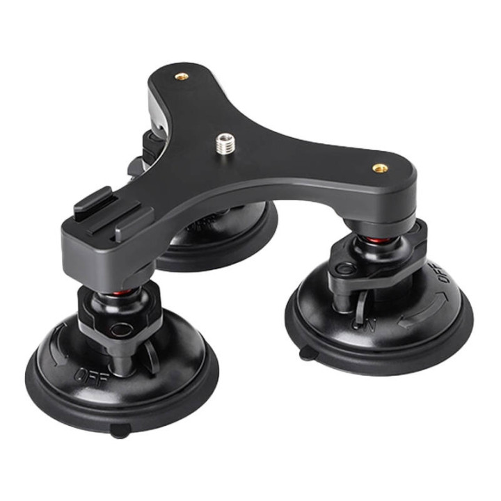 Soporte de coche con triple ventosa Sunnylife para cámaras, teléfonos, etc. (ZJ771)