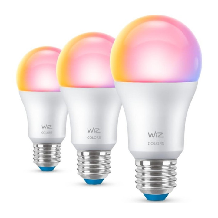 WiZ,Bulb,8,8W,2200-6500 (RGB),A60,E27,3 pcs lightsource