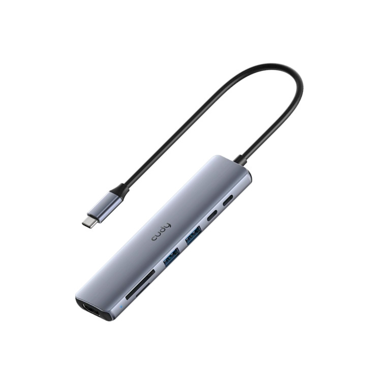 CUDY UH407 Multi-Function USB-C Adapter