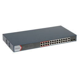 Hikvision DS-3E1326P-EI(B) 24-Port PoE Switch with 2 SFP Uplinks