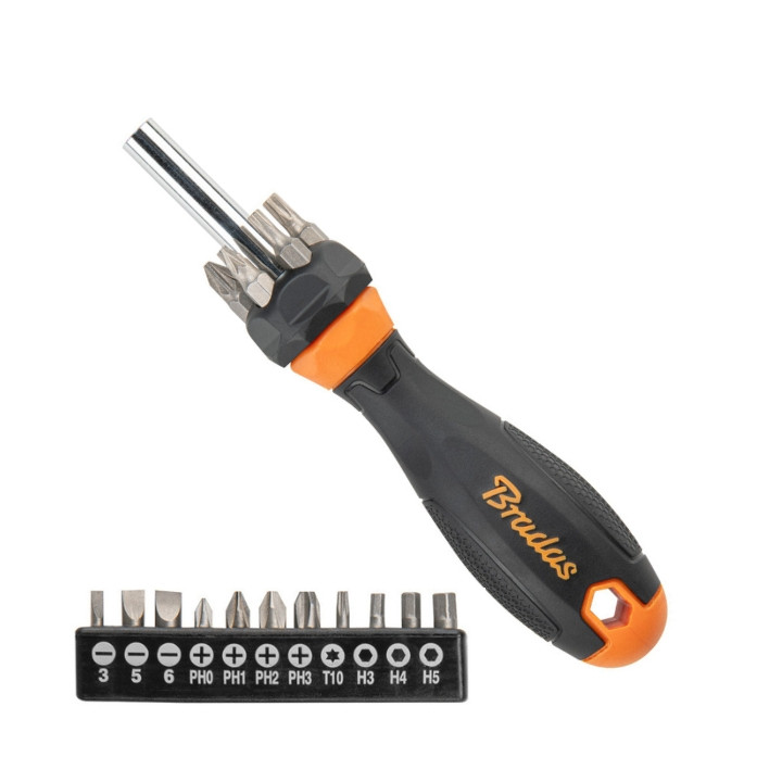 BIT SET WITH SCREWDRIVER DIY-BIT10SET1 BRADAS