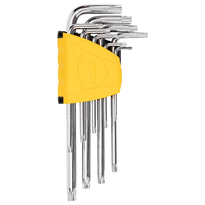 Наборы шестигранных ключей Torx 1,5–10 мм Deli Tools EDL3091 (серебристый)