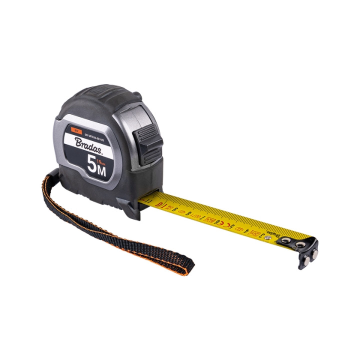 TAPE MEASURE DIY-MTS34-0519/K 5 m BRADAS