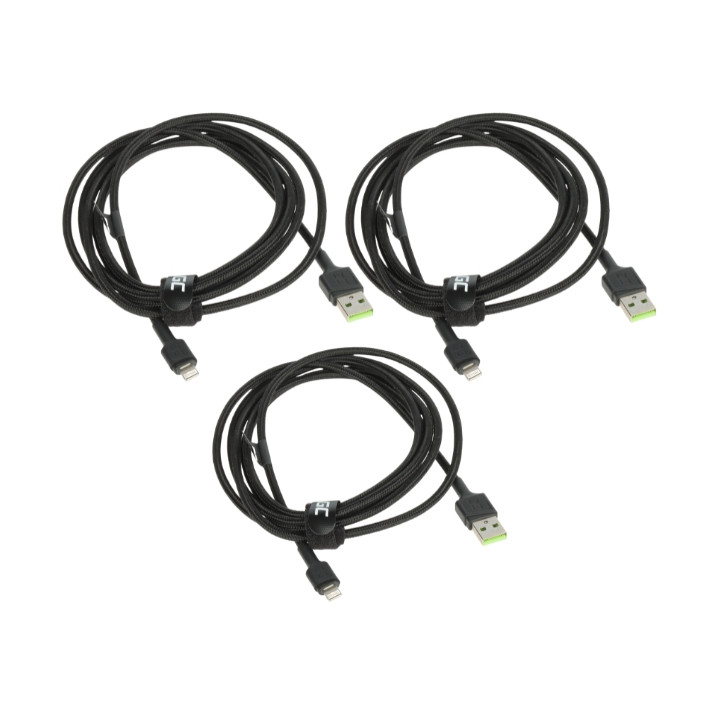 Green Cell KABGCSET06 Ray 3x 2.0 m Power Cord Set