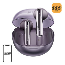 Auriculares TWS QCY AilyBuds Clear T32 (púrpura)