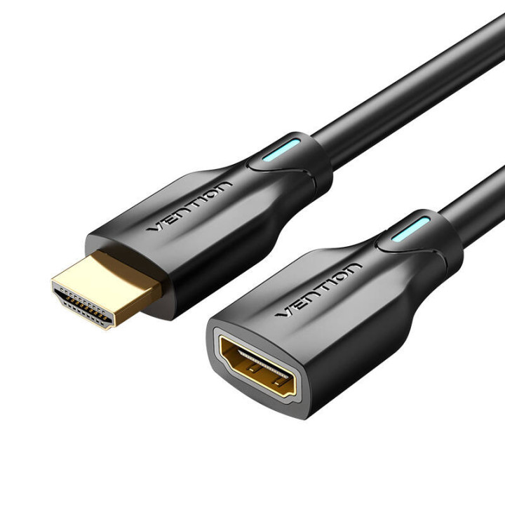 Przedłużacz HDMI 2.1 Vention AHBBF, 1 m, 8K 60 Hz/ 4K 120 Hz, czarny