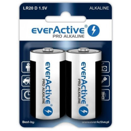 Pilas Everactive Pro Alcalinas LR20/D 1,5V blister, 2ud.