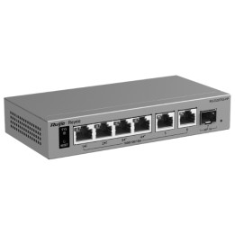 SWITCH POE RG-ES207GS-HP 4 PRIEVAD® + 2X UPLINK + 1X SFP REYEE