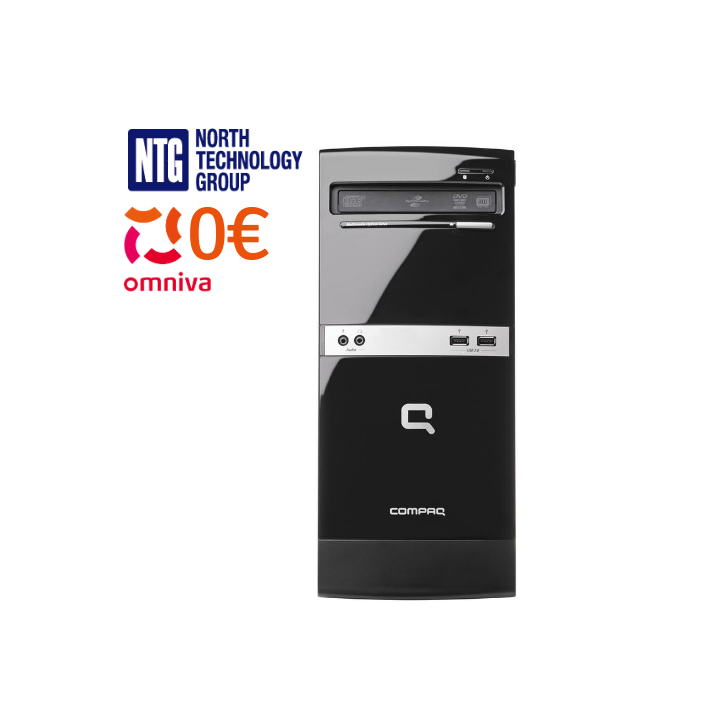 PC microtorre HP Compaq 500B usada con procesador Intel Core 2 Duo, 2 GB de RAM, 120 GB SSD, Windows 10 Home