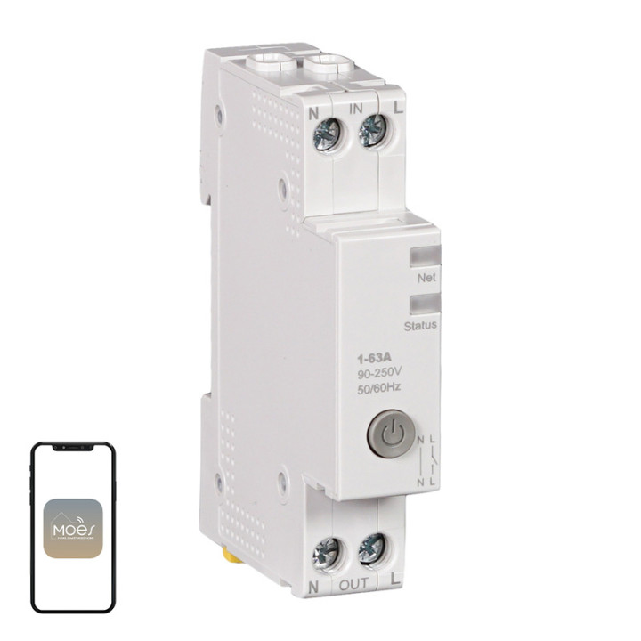 Controlador LED blanco sintonizable Wi-Fi MOES WCB-A5-TW-E1