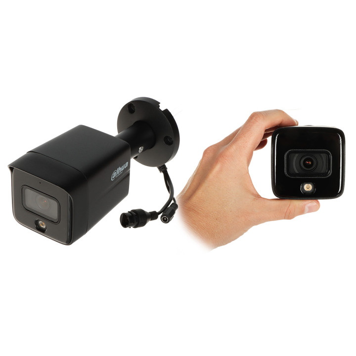 DAHUA IPC-HFW1839TC-A-IL-0280B-S6-BLACK IP Camera Smart Dual Light 8.3 MP 4K UHD 2.8 mm PoE