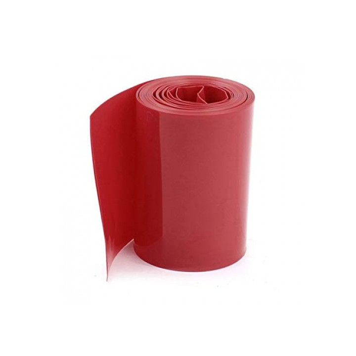 Film termorretráctil, ancho 30 mm, largo 50 cm, rojo (3 cm, 0,5 m)