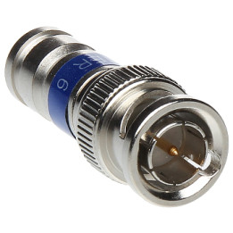 BNC Compression Connector for RG-6 Cable BNC-W/ZAC-RG-6/MSR