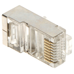 Shielded Modular RJ45 Connector RJ45T-EKRAN*P100 EZ Type (100 pcs)