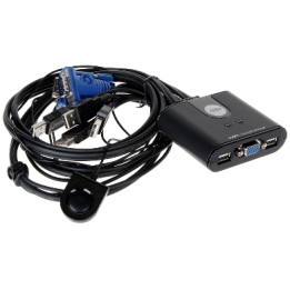 ATEN CS-22U Conmutador KVM VGA + USB de 2 puertos con soporte Full HD 1080p