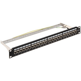 Keystone Patch Panel PP-24/RJ-FX/6AC2, 24-Port RJ45