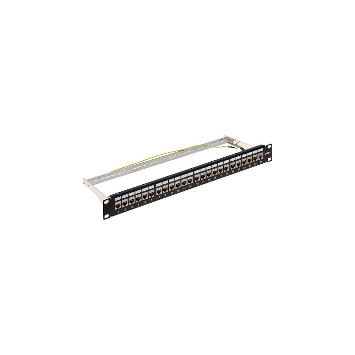 Keystone Patch Panel PP-24/RJ-FX/6AC2, 24-Port RJ45