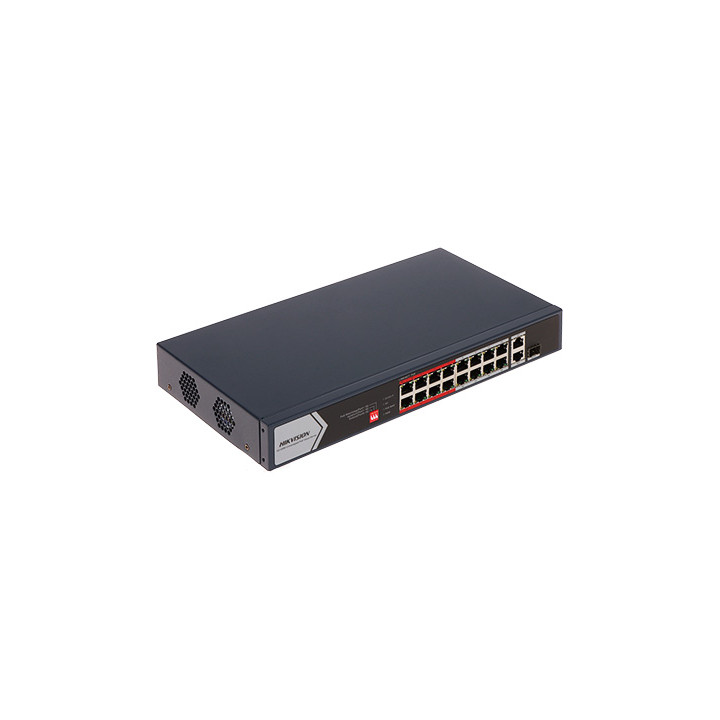 Hikvision DS-3E0318P-E/M(C) 16-Port PoE Switch with 2 SFP Slots