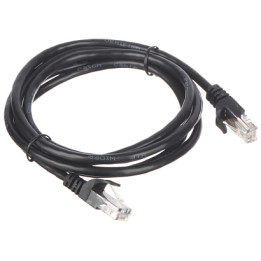 Patchcord RJ45/1.8-BLACK 1.8m Black