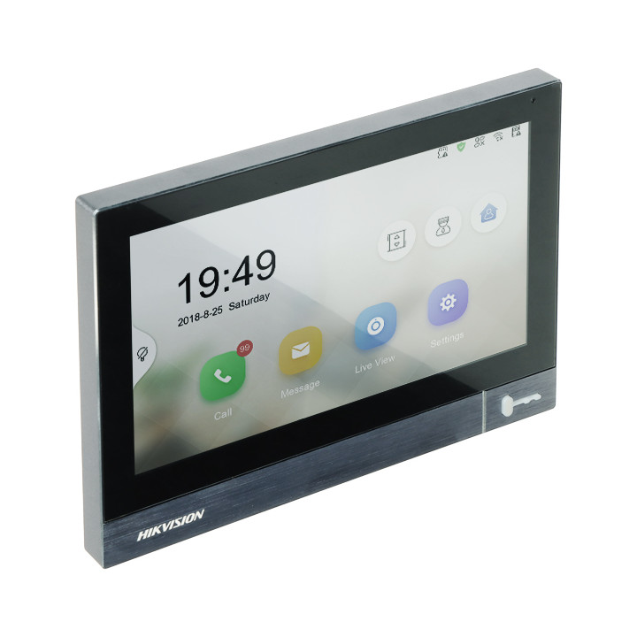 Hikvision DS-KH8381-WTE1 Smart Wall Panel with Wi-Fi and PoE, 7-inch Display