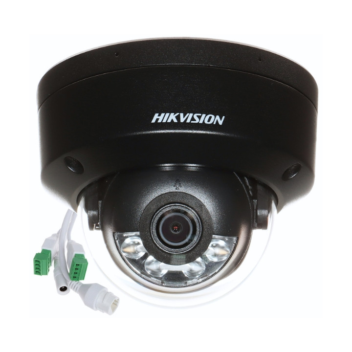 Hikvision DS-2CD2143G2-LIS2U (2,8 mm) Cámara IP domo fija con luz híbrida inteligente AcuSense de 4 MP con PoE, IP67