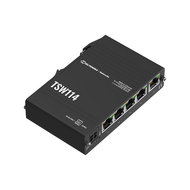 Teltonika TSW114 Industrial 5-Port Ethernet Switch
