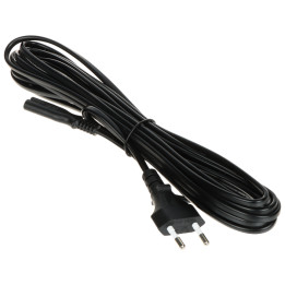 POS POSAC-C7EU50BK Power Cable 5 m, C7 to EU Plug, Black