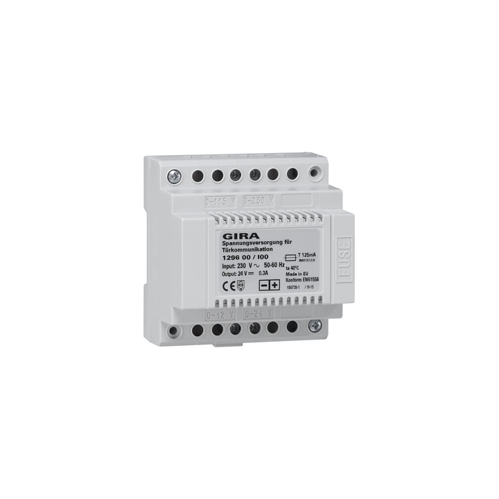 GIRA 129600 Spannungsversorgung DC 24 V 300 mA REG Türko
