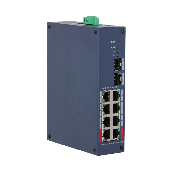 DAHUA CHS4210-8GT-110 Industrial PoE Switch, 8 Ports, SFP