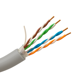 SAFIRE F-UTP5E-305-PVC-Eca Cat5e UTP Kabel sieciowy 305m szpula PVC szary