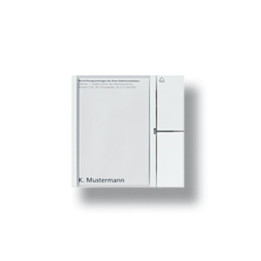 Siedle BTM 650-1 W Bus-Tasten-Modul in Weiß