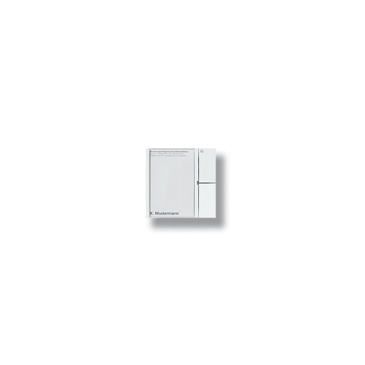 Siedle BTM 650-1 W Bus-Tasten-Modul in Weiß