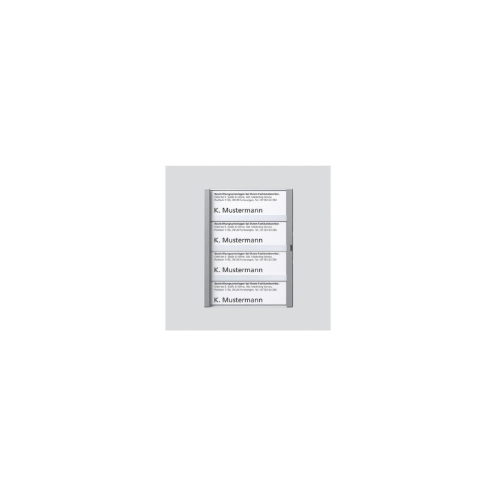 Siedle TM 611-4/BTM 650-4 SM Namensschild kpl. in Silber-Metallic