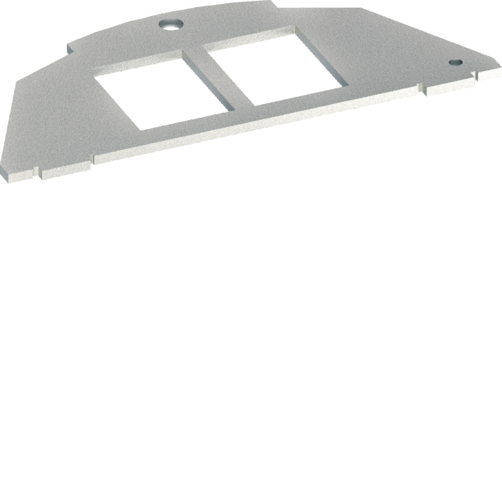 Hager BSM042 Support Plate 2xRJ45 17.2x18.3 mm