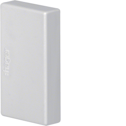 Hager LFF2003567035 End Cap for HFR Duct 20x33mm Light Grey (RAL 7035)