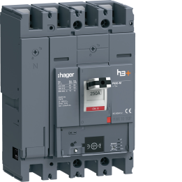 Hager HMW251NR MCCB h3+ P630 Energy 4P 250A 50kA