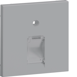Hager GZUAE1ALAN Central Plate 55 UAE 1-Gang, Aluminium
