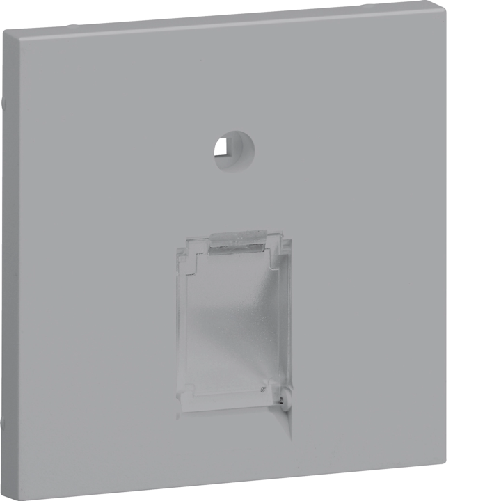Hager GZUAE1ALAN Central Plate 55 UAE 1-Gang, Aluminium