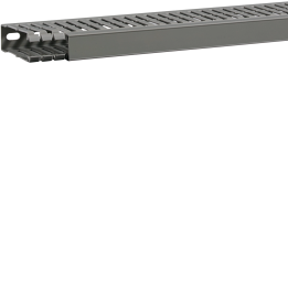 Hager BA7A80025 Slotted Panel Trunking 80x25mm, Grey