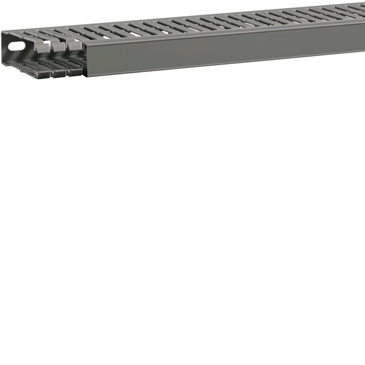 Hager BA7A80025 Slotted Panel Trunking 80x25mm, Grey
