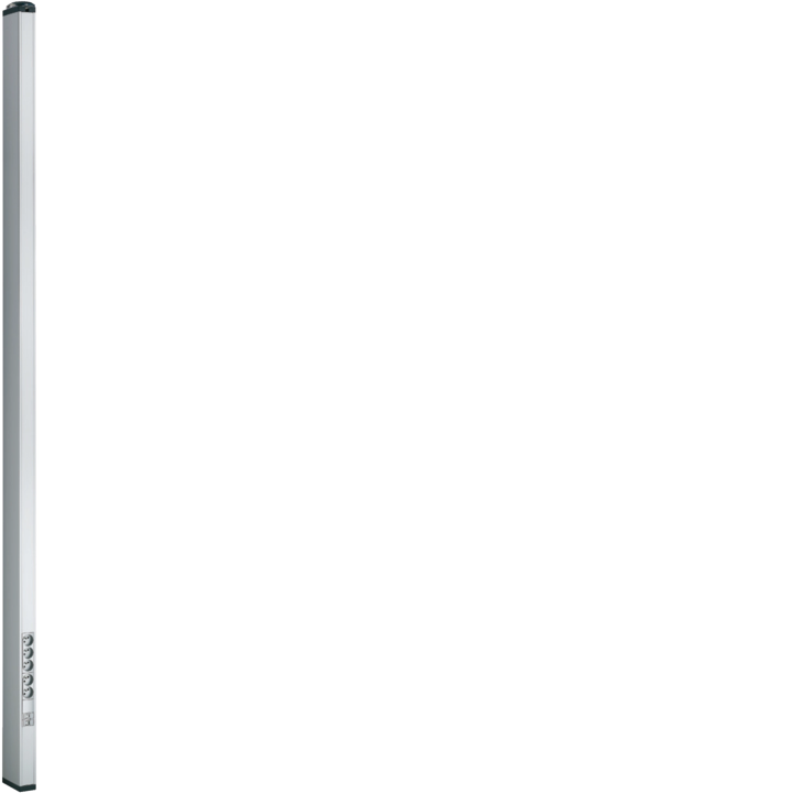 Hager DA200 Double Floor Box, Press Fitting 2, 70-3m, Anodized Aluminium