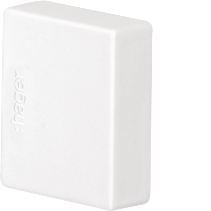Hager LF2002069016 End Cap for HFR/LFH 20x20mm Trunking, Traffic White