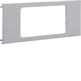 Hager L91227035 Pre-cut Lid 2gang, BR70130, Light Grey (RAL 7030)