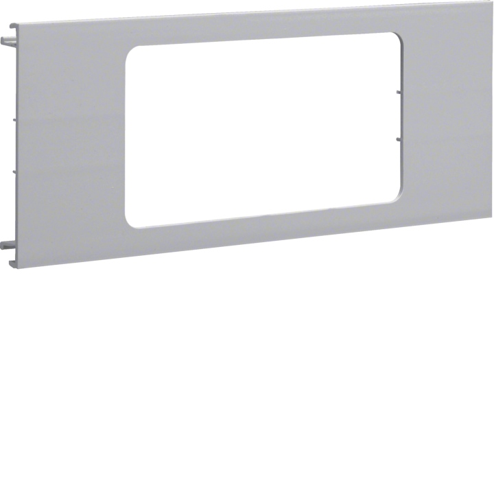 Hager L91227035 Pre-cut Lid 2gang, BR70130, Light Grey (RAL 7030)