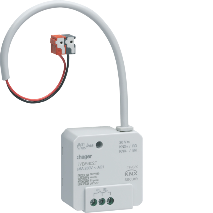 Hager TYBS602F KNX Switch Actuator 2x 6A 230V AC Flush