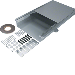 Hager BKWD400090 Floor Duct Trough 400x90-130 mm with Sealing